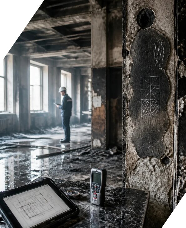Обследование зданий после пожара в Муравленке от 16059 р. | ЭкспертизаРоссия